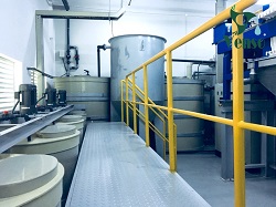 Hệ thống xử lý nước thải mạ tại nhà máy mạ - KCN VSIP Bắc Ninh